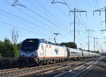 Eastbound Amtrak Northeast Regional Train with Sprinter # 658 in the lead